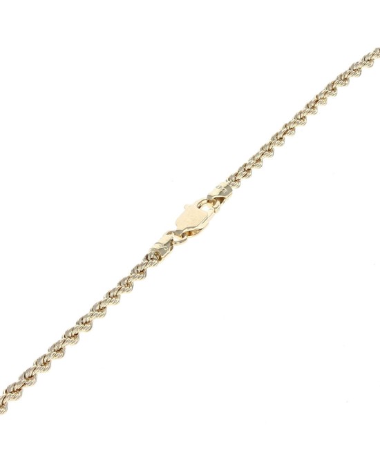 Golden Bear Pendant on Rope Chain Necklace